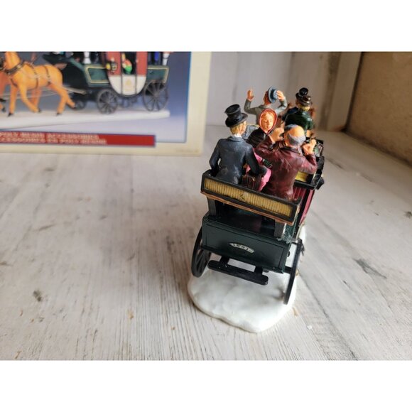 Lemax stagecoach horse village accessory Xmas couple vintage - Picture 8 of 9